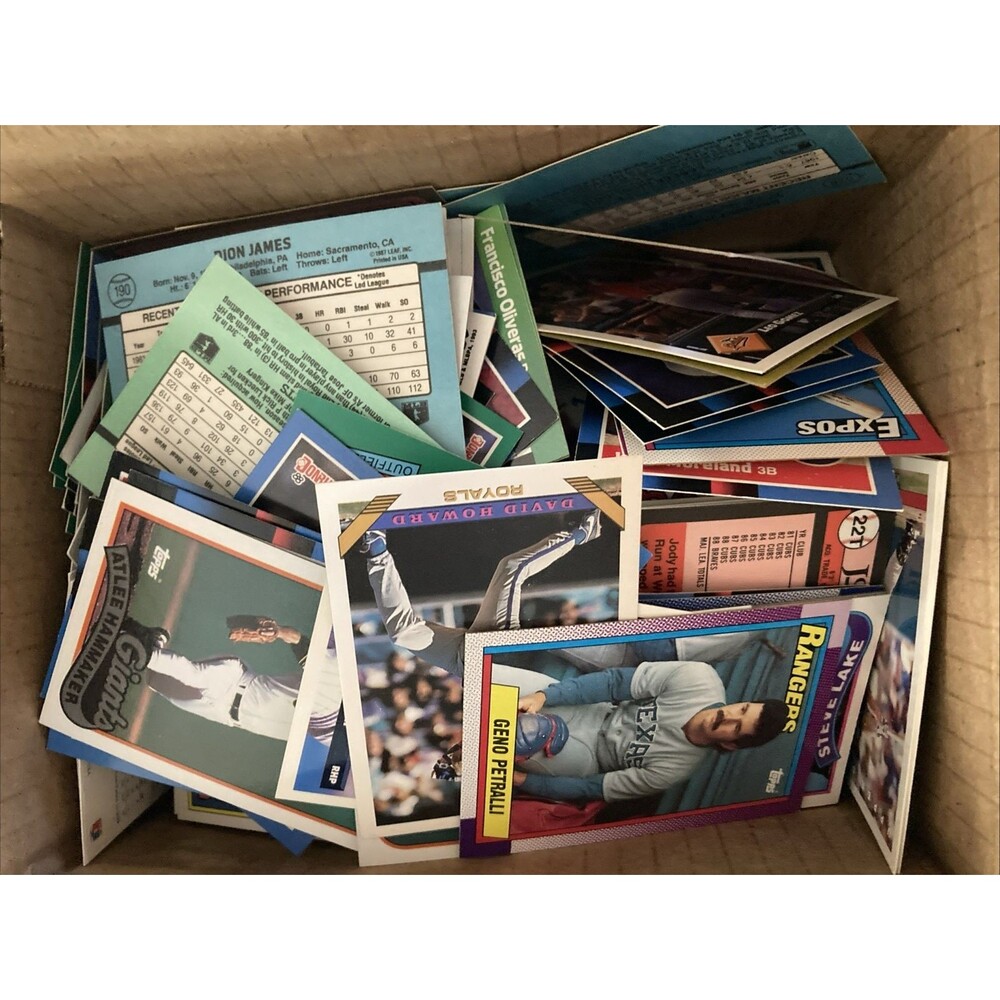 Baseball Sports Trading Card Lot Over 3 Lbs. Unsorted Mixed Cards 1980's-1999
